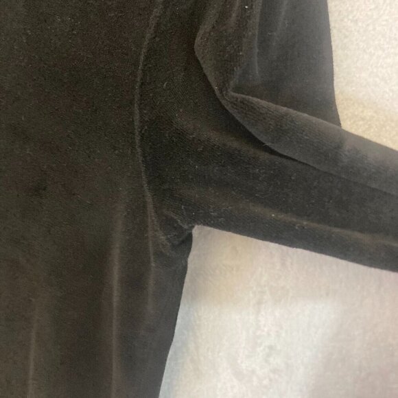 WILT Slouchy Velour Cardigan Sweater Black Womens XS Velour Made In USA Boxy - Picture 8 of 12